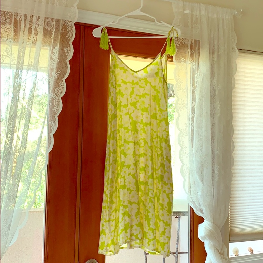 Acacia Honey Neon Flower Dress